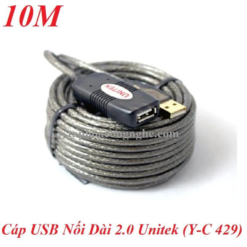 Unitek 95804 Y-C429 2.0 10M Cáp Usb Nối Dài có IC khuếch đại bọc chống nhiễu 30095804